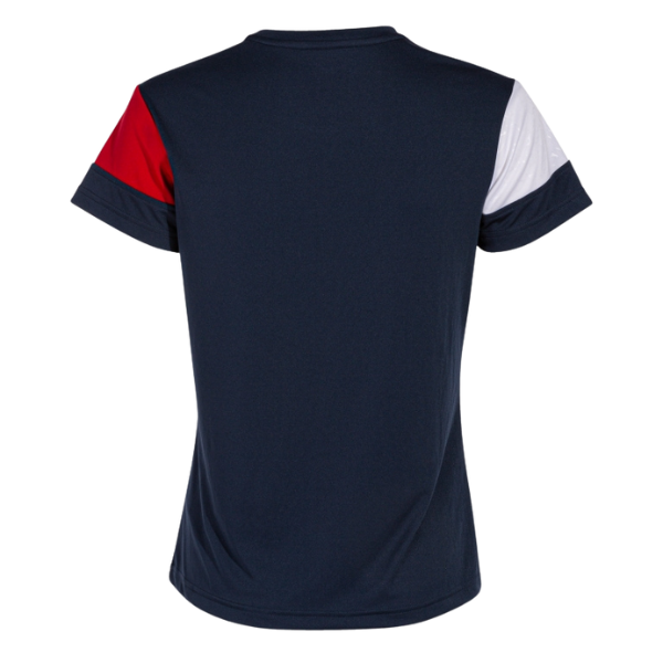 CREW V SHORT SLEEVE T-SHIRT NAVY RED WHITE (WOMENS)